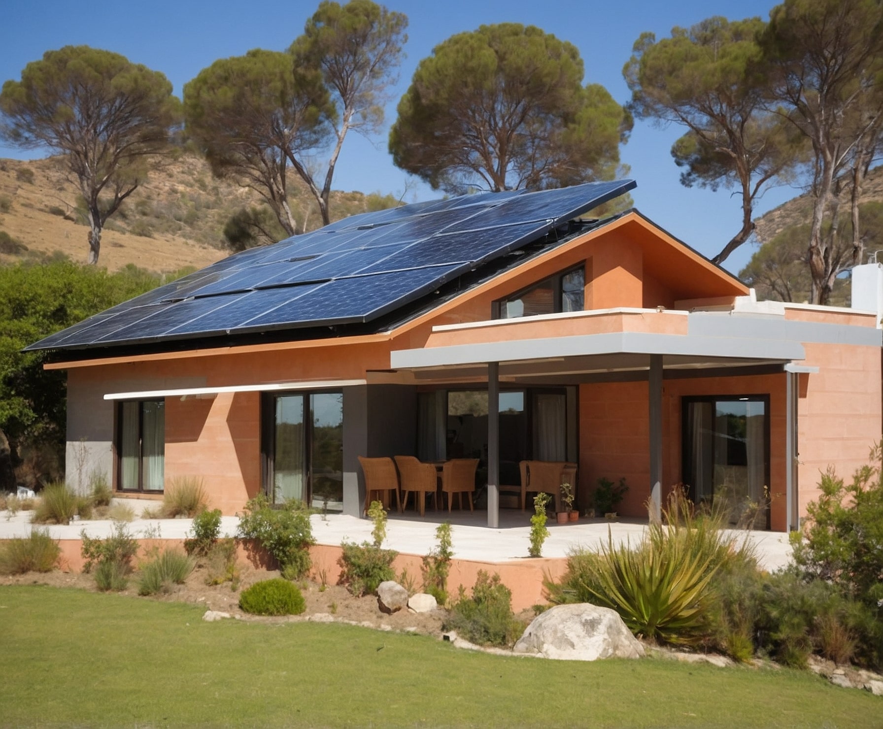 Instalación de placas solares en vivienda familiar